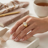 MARLYN SCHIFF:  HALO SIGNET RING