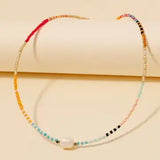 ANARCHY STREET:  SEED BEAD PEARL NECK