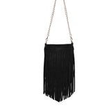 MODA LUXE:  RIVER SUEDE FRINGE XBODY BAG