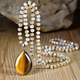 MKS AMERICA:  CRYSTAL/STONE PENDANT NECK